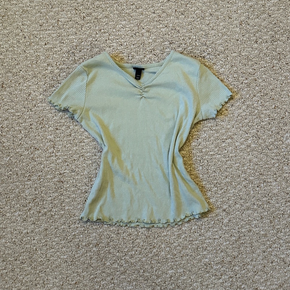 sage green art class girl’s top (target)
